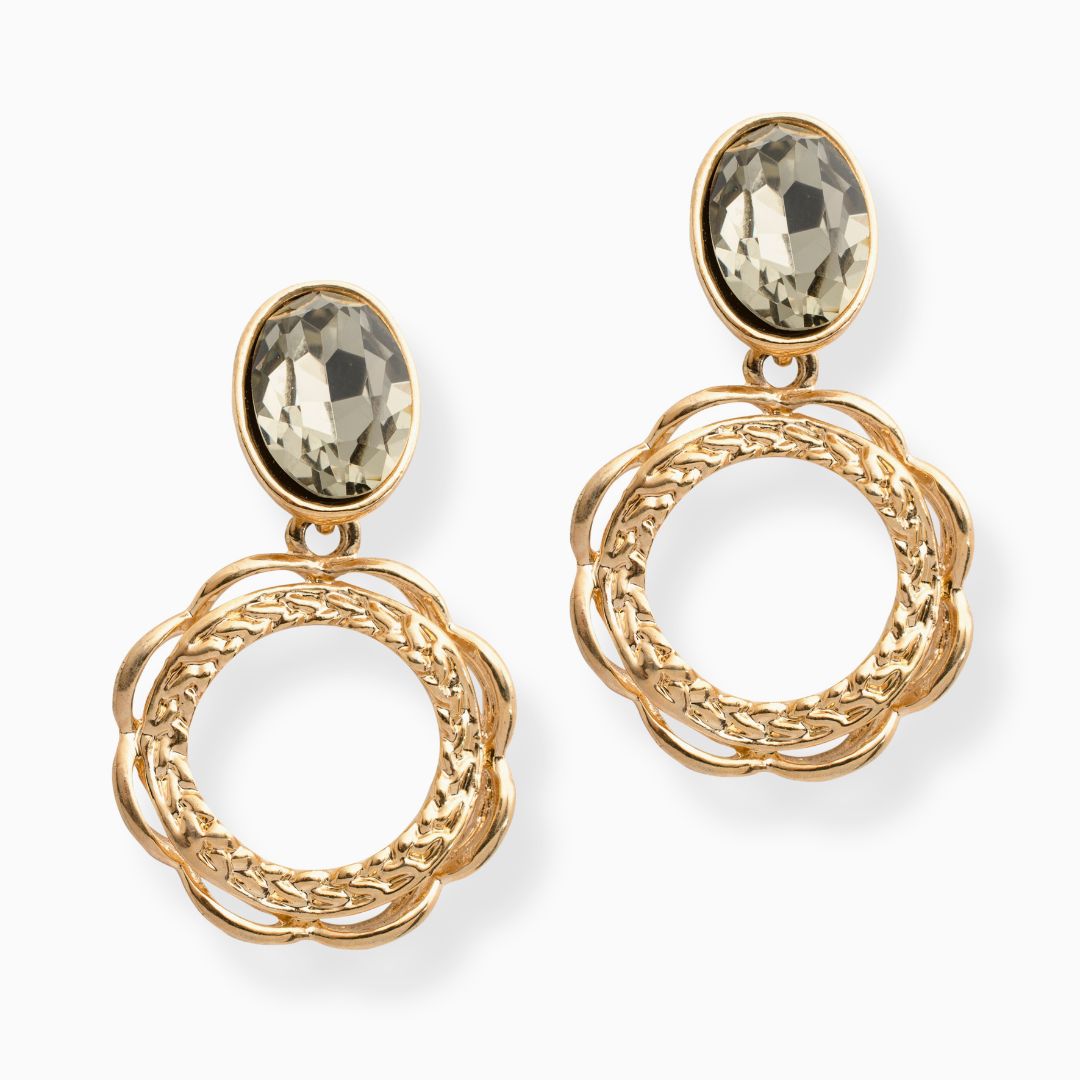 14K Gold Diamond Earrings