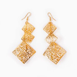 Gold-Plated Dangler Earrings