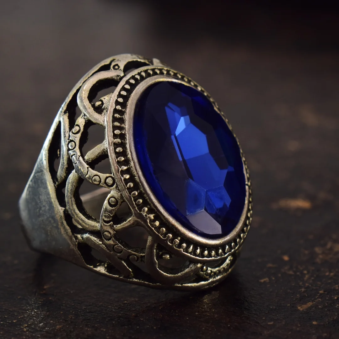 Blue Stones Men's Ring