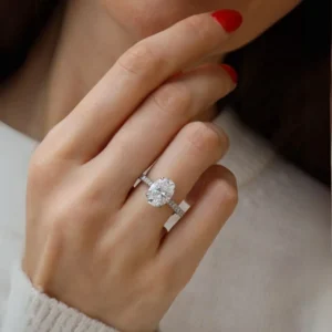 Oval Cut Lab Diamond Ring